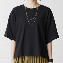 画像をギャラリービューアに読み込む, 後染め用 CROSS &amp; STITCH オープンエンド マックスウェイト レディースオーバーTシャツ（M）【6.2オンス】
